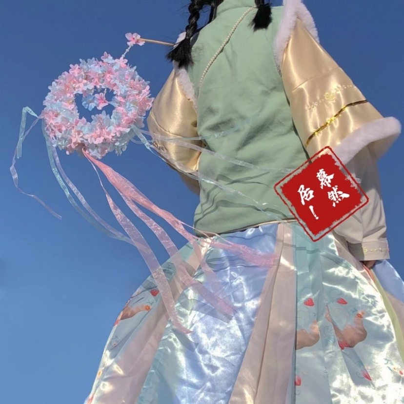 幕然居原创手持手提超仙唯美大气飘带灯河灯花灯河灯走秀摄影cos