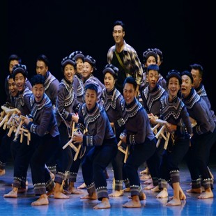 荷花奖男女同款彝族裤装一个都不能少舞蹈表演服群舞三月三民族服