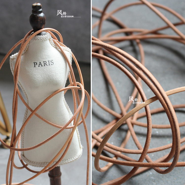 diy原色牛筋复古风编制服装花边