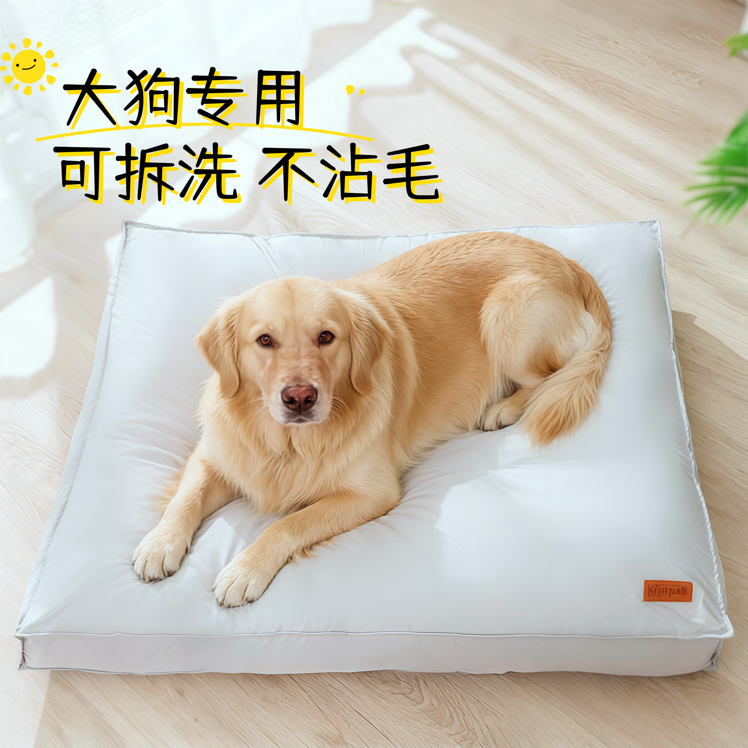 宠物窝防水可拆洗小狗狗中大小型犬睡垫猫窝四季春夏狗垫子狗窝床