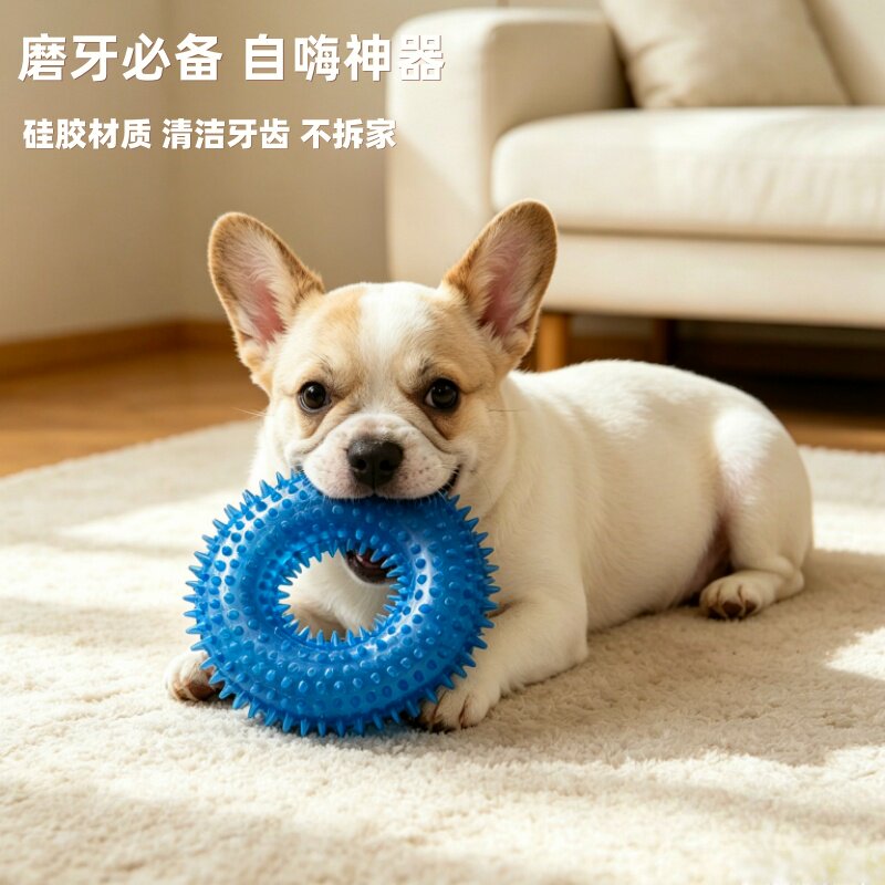 狗狗玩具圈幼犬发声解闷玩具图片