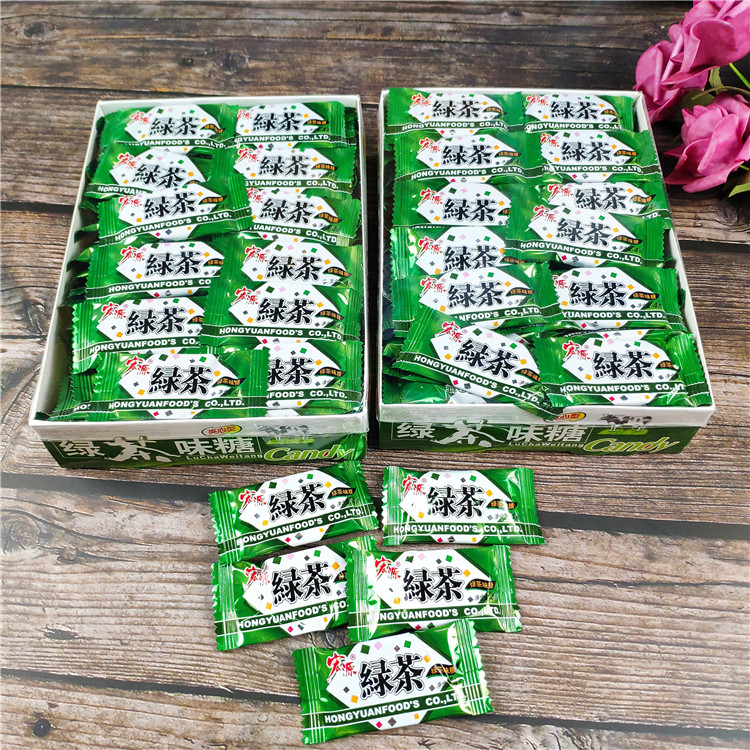 宏源奶糖夹心软糖320g绿茶香芋红豆味糖果婚庆喜糖经典怀旧小零食