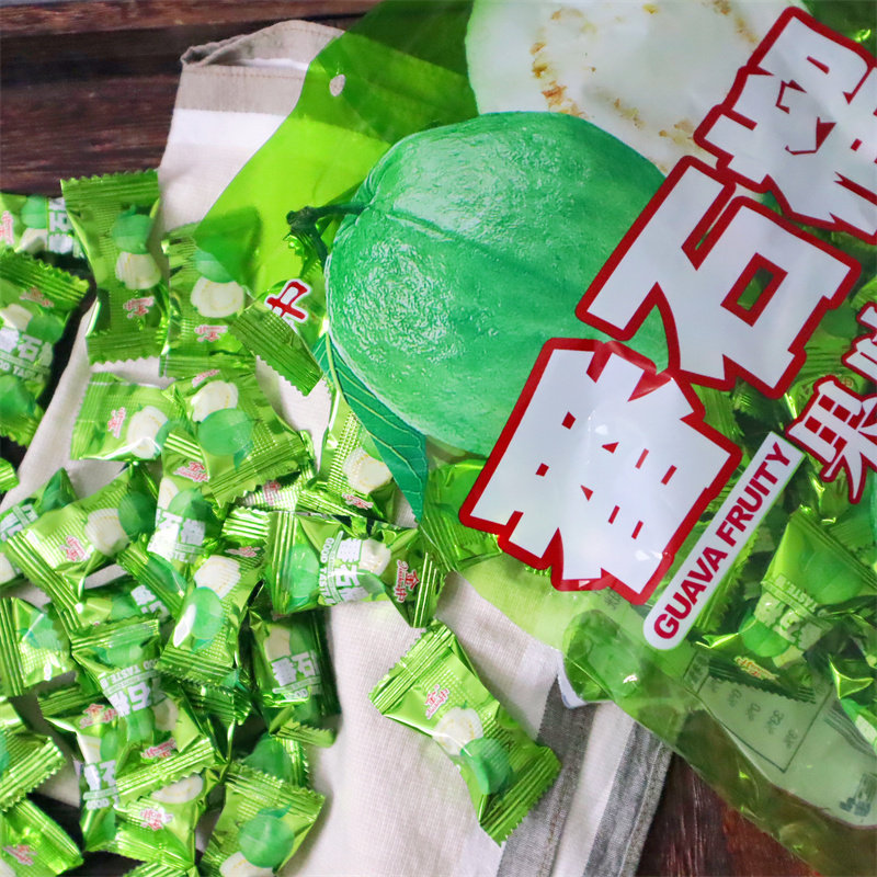金中番石榴糖酸甜水果味硬糖350g结婚庆喜糖送礼招待糖果怀旧零食