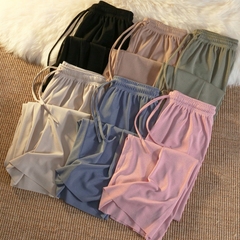 實拍實價 闊腿休閒褲女垂感冰絲褲