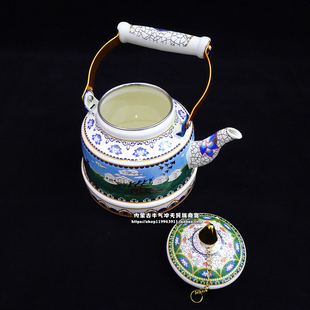 内蒙古特色餐具搪瓷壶蒙餐奶茶壶八宝酥油茶壶烧水壶回礼饭店专用