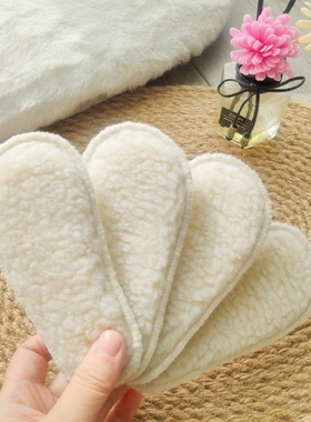 冬加绒保暖儿童鞋垫羊羔绒加厚柔软透气男女童婴幼儿雪地靴棉鞋垫