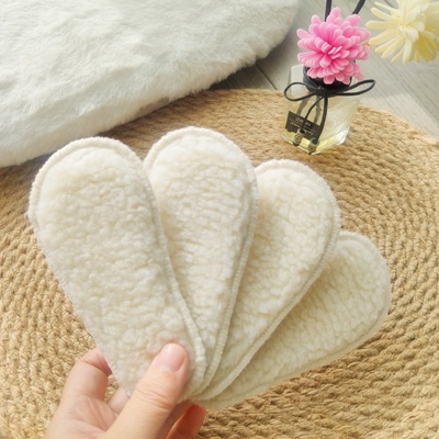 冬加绒保暖儿童鞋垫羊羔绒加厚柔软透气男女童婴幼儿雪地靴棉鞋垫