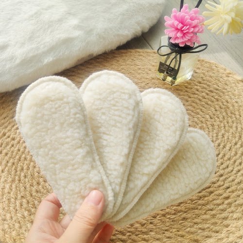 冬加绒保暖儿童鞋垫羊羔绒加厚柔软透气男女童婴幼儿雪地靴棉鞋垫