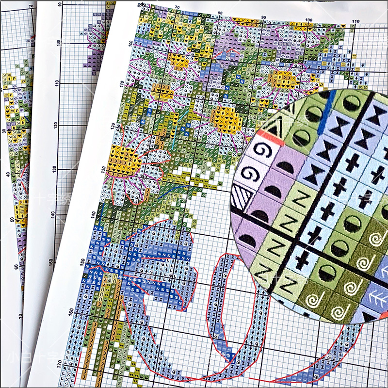 花的图鉴十字绣套件新款客厅卧室精准印花