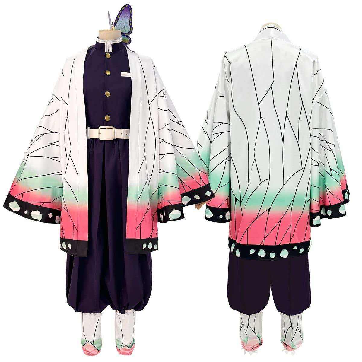 鬼灭之刃蝴蝶忍cos服羽织全套图片