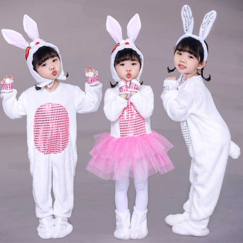 六一小兔子演出服儿童动物卡通