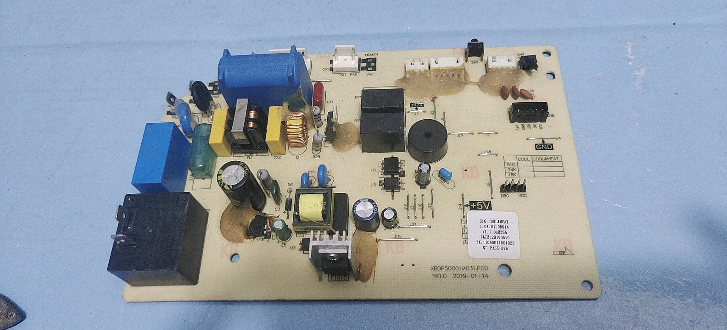 扬子空调2p挂机主板电脑板 XBDP50G01M031.PCB