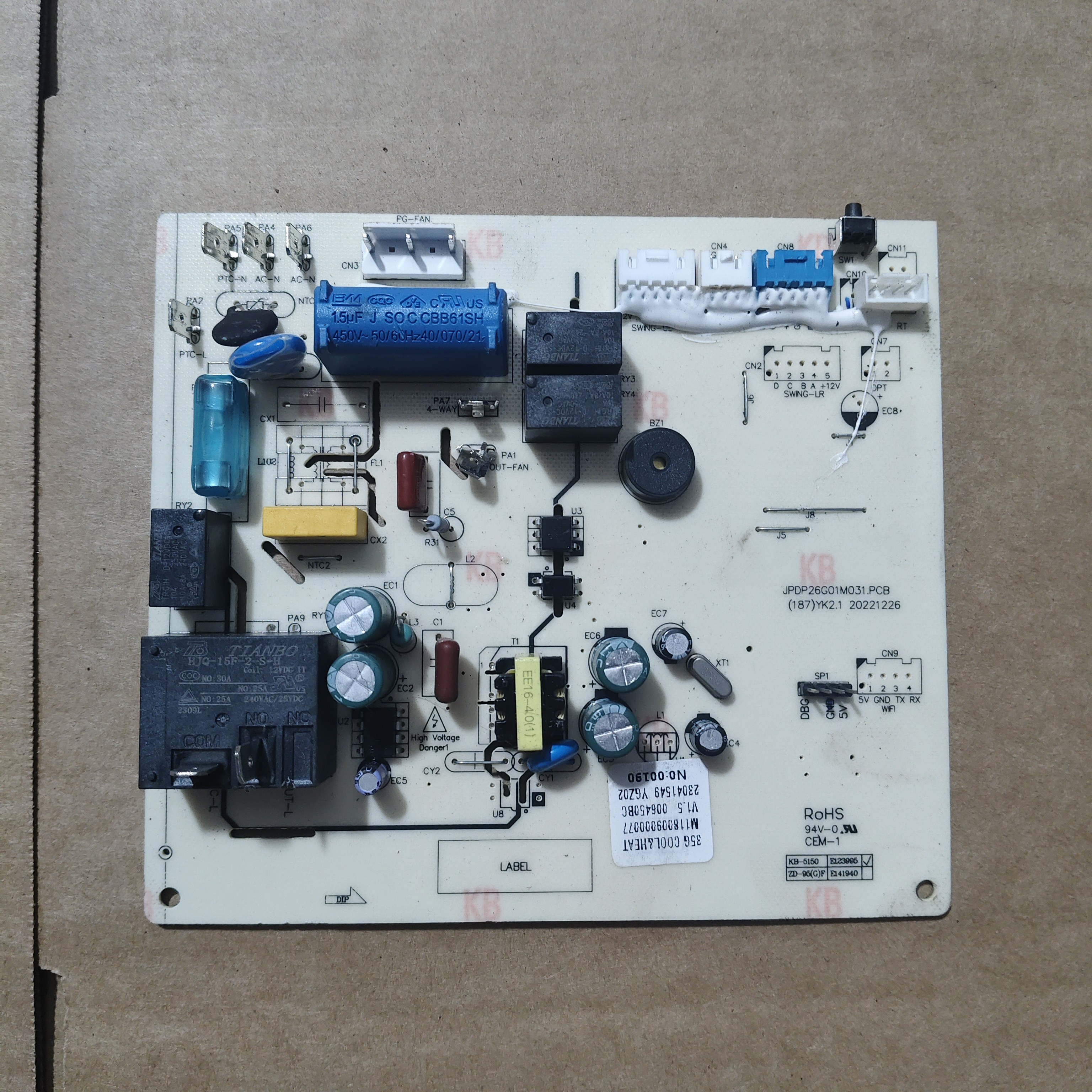 适用美博乐金空调内机控制电路主板JPDP26G01M031.PCB现货