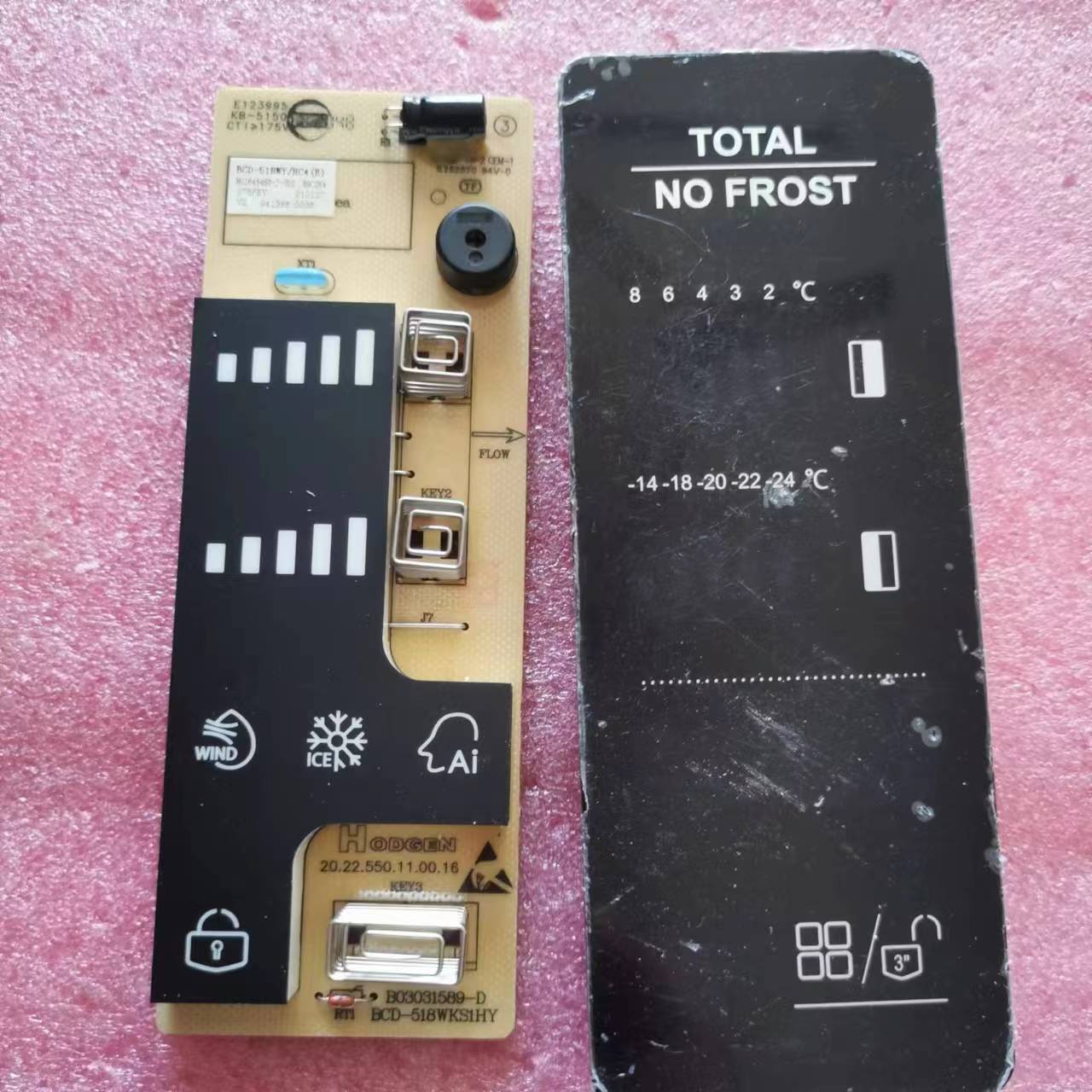 BCD-606WKS1HPG 1626650  1626650dv10 1645569显示板BCD518WT