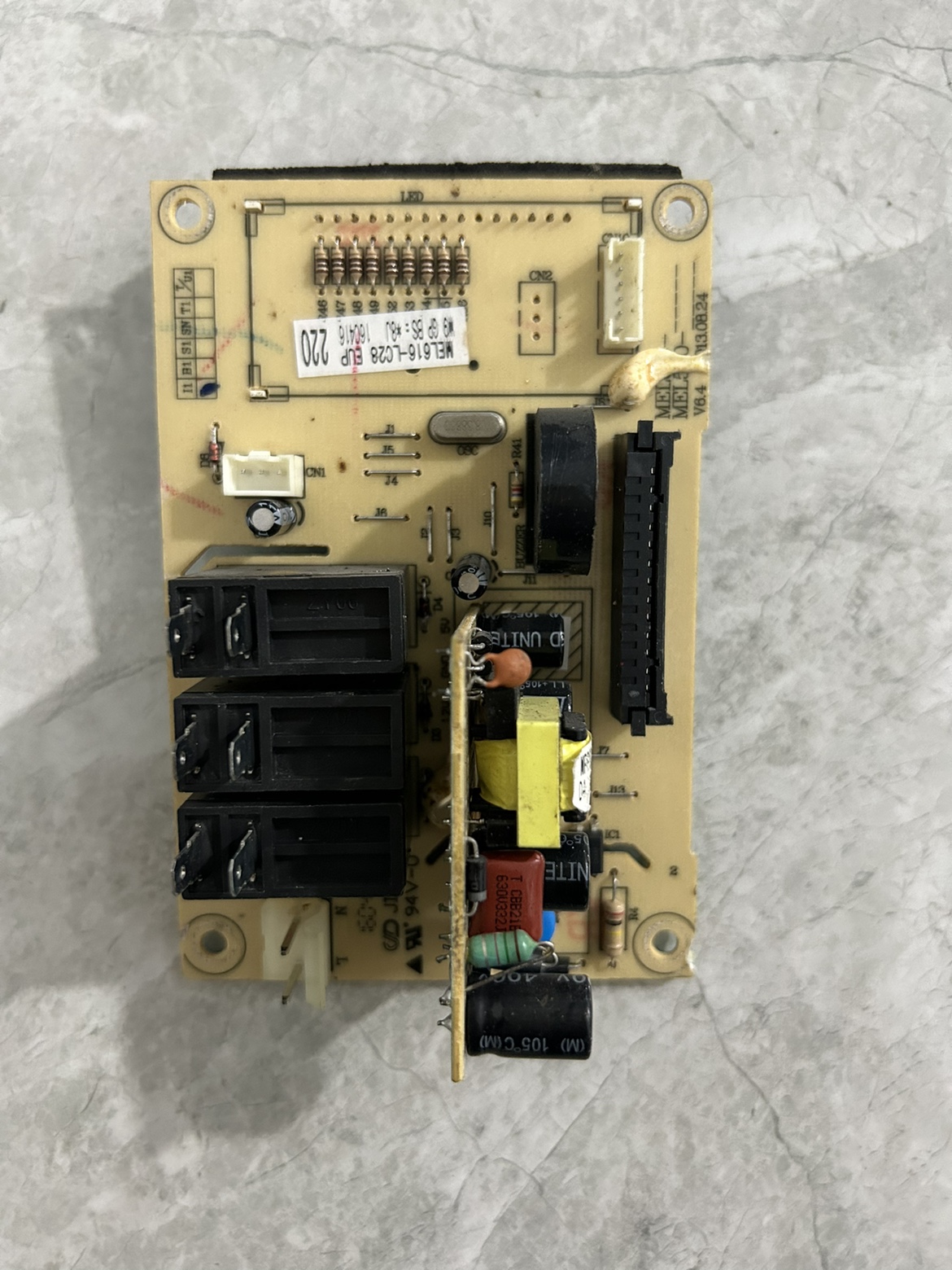 拆机格兰仕微波炉G80F23CN3L-Q6(P0电脑板MEL616-LC28MEL601-LC98