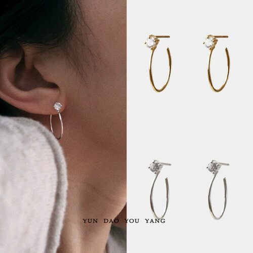 云岛有羊简约百搭冷淡风耳钉耳夹