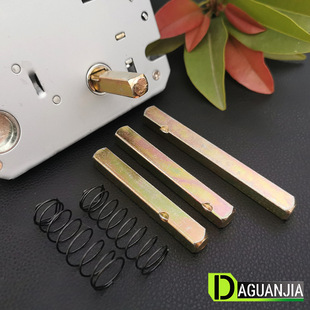 指纹密码锁铁方条防盗门锁方杆锁体执手打点智能电子锁安装配件