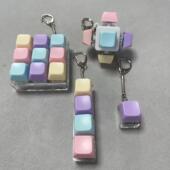 二键三键五键组合解压玩具试轴器发光解压钥匙扣手指解压玩具挂件