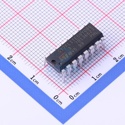 单片机(MCU/MPU/SOC) ST7FLITE09Y0B6 DIP-16 ST 全新原装进口