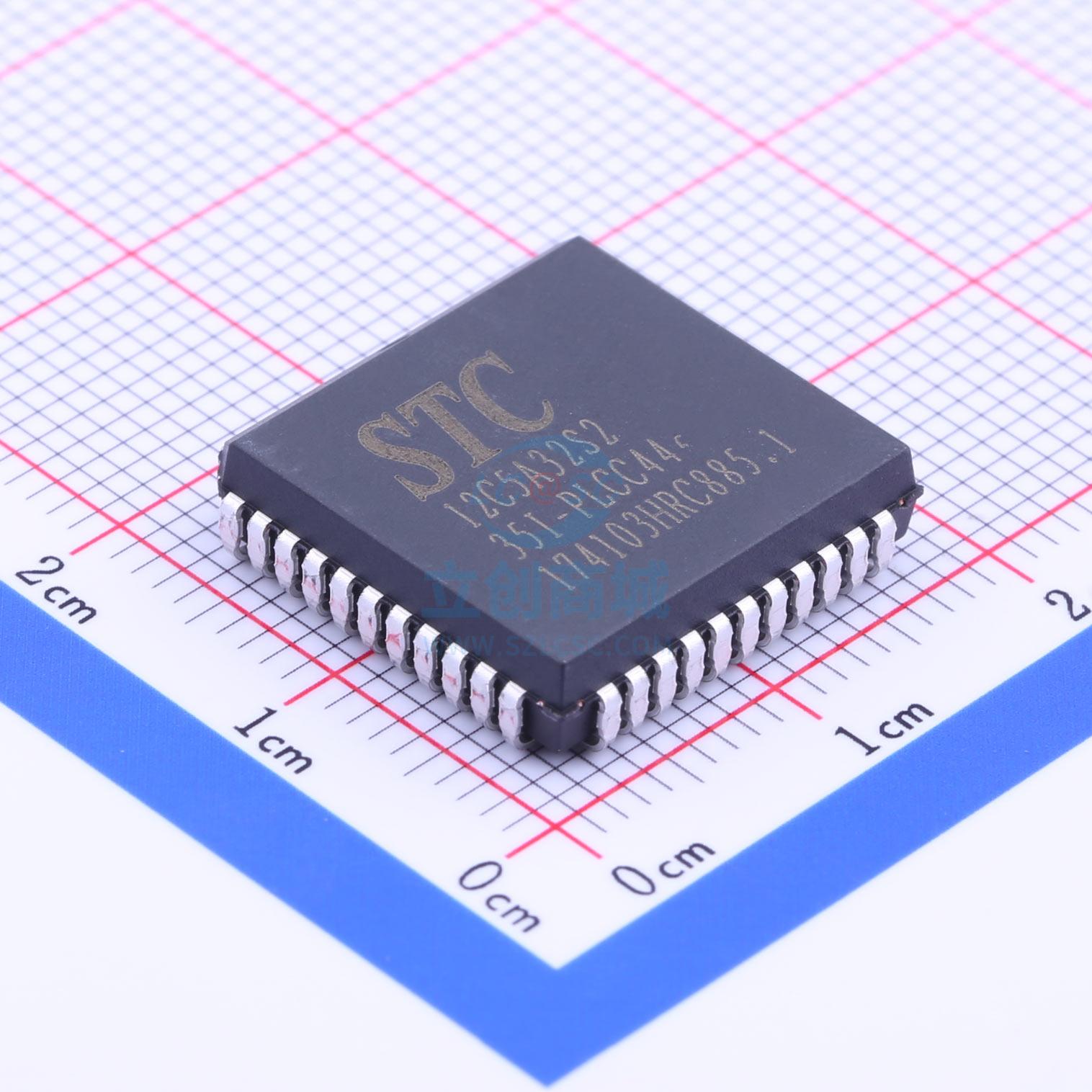 单片机(MCU/MPU/SOC) STC12C5A32S2-35I-PLCC44 PLCC-44 全新原装