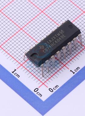 缓冲器/驱动器 CD74HC4049E PDIP-16 TI全新原装进口