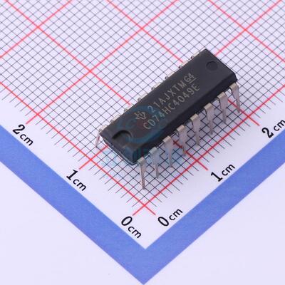 缓冲器/驱动器 CD74HC4049E PDIP-16 TI全新原装进口