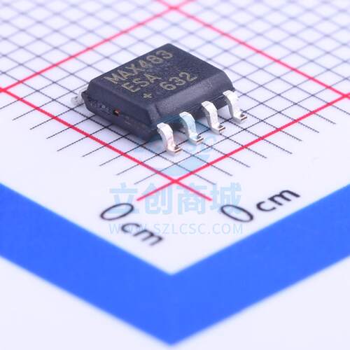 RS-485/RS-422芯片 MAX483ESA+T SOIC-8 MAXIM 全新原装进口