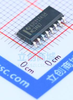 RS-485/RS-422芯片 MC3487DR SOIC-16_150mil TI 全新原装进口
