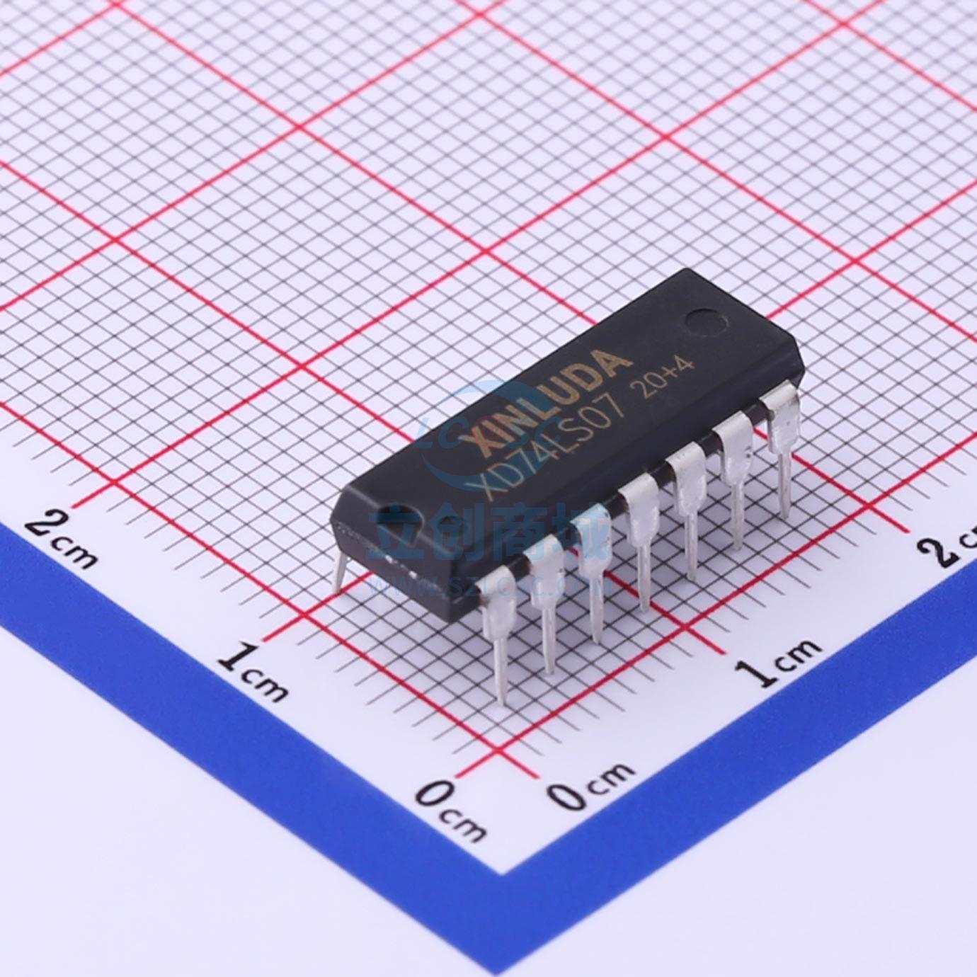 缓冲器/驱动器 XD74LS07 PDIP-14 XINLUDA(信路达)