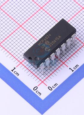 运算放大器 MCP6024-I/P PDIP-14 全新原装进口