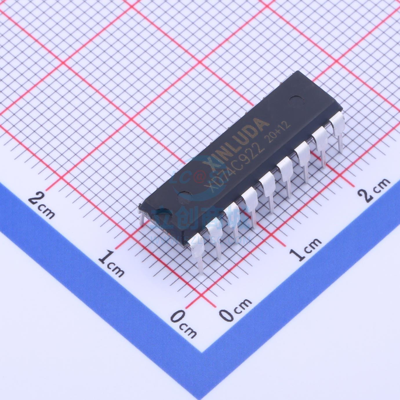 信号开关/编解码器/多路复用器 XD74C922 DIP-18 XINLUDA(信路达)