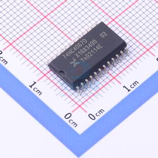 模拟开关/多路复用器 74HC4067D,652 SO-24  全新原装进口