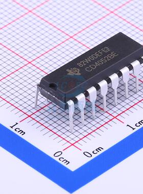 模拟开关/多路复用器 CD4052BE DIP-16 TI()