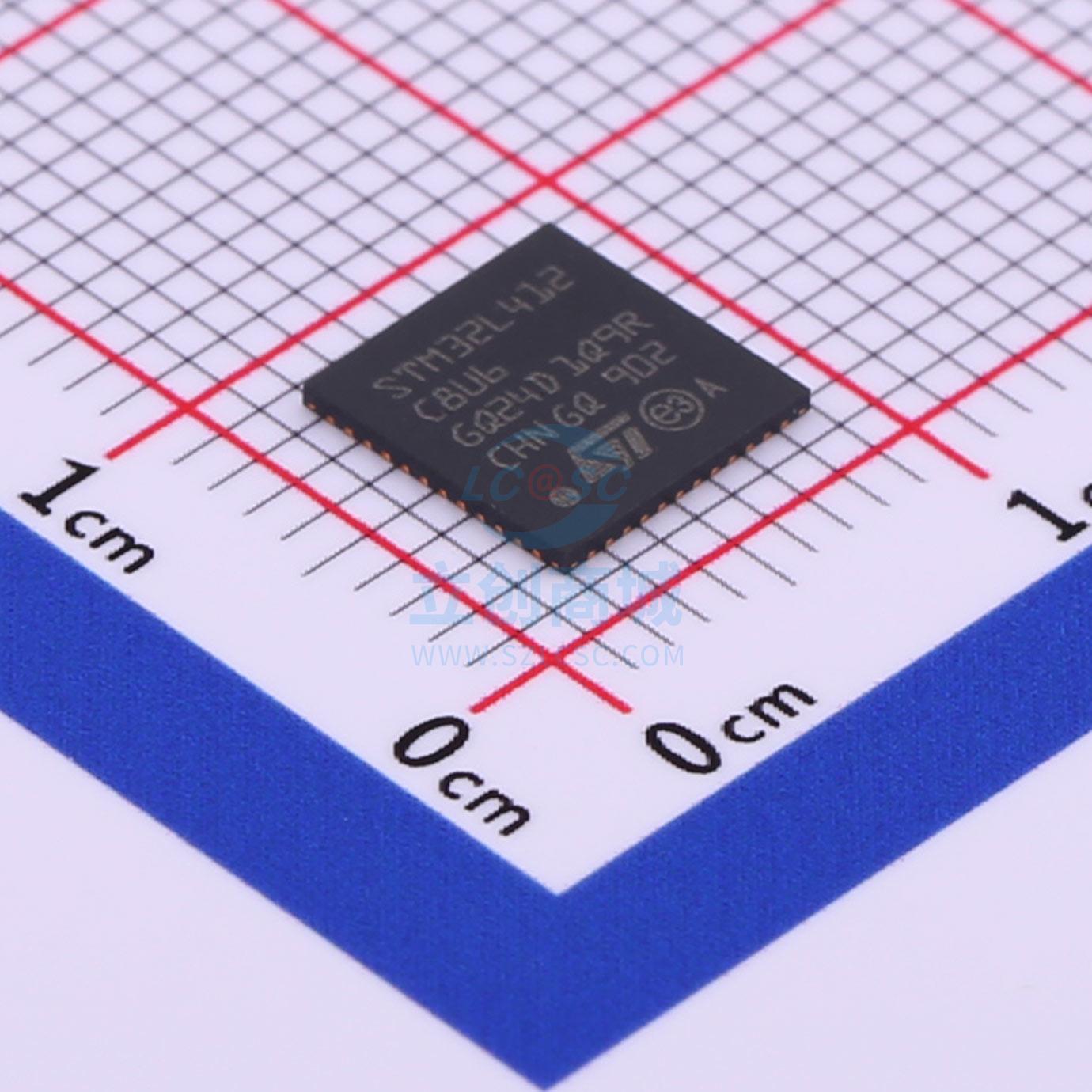 单片机(MCU/MPU/SOC) STM32L412C8U6 QFN-48 ST 全新原装进口