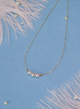 原创2021天锁骨时尚大气款珍珠