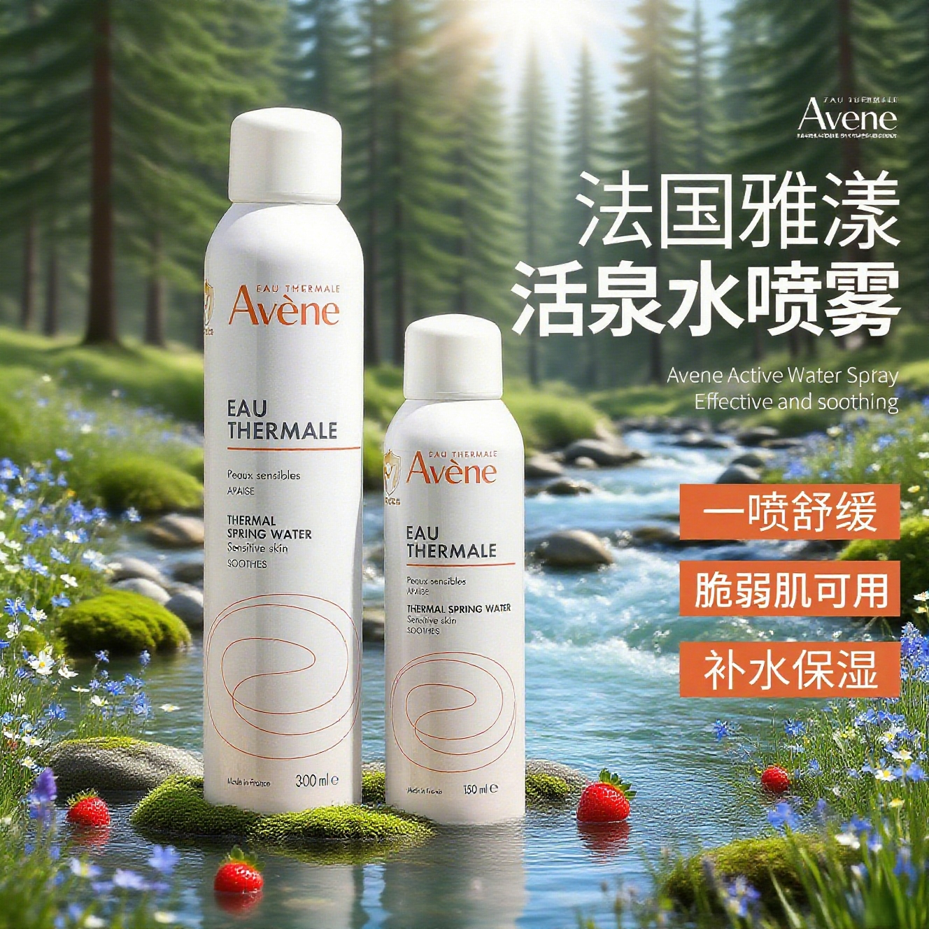 毛孔安心水~法国雅漾舒泉调理喷雾300ml敏肌温和补水保湿50ml,美容护肤/美体/精油,化妆水/爽肤水,淘宝优惠券,粉丝福利购,淘宝优惠卷