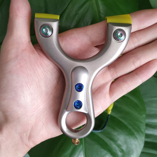 掌中宝弹弓高精度新款夹片扁皮弓免绑不锈钢强力多功能成年人专用
