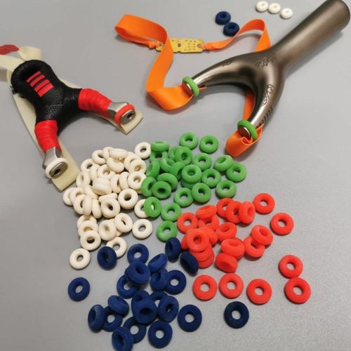 扁皮免胶圈飞虎圆头弹弓配件用品