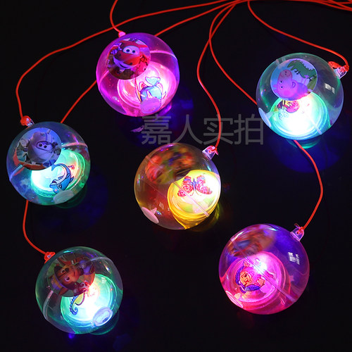 儿童发光玩具弹跳球发光球跳跳球