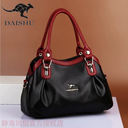 真皮包包2025新款时尚休闲中年女包大气女士手提包软皮单肩斜挎包