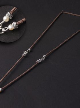 泰国原创手工925银挂绳佛牌链子