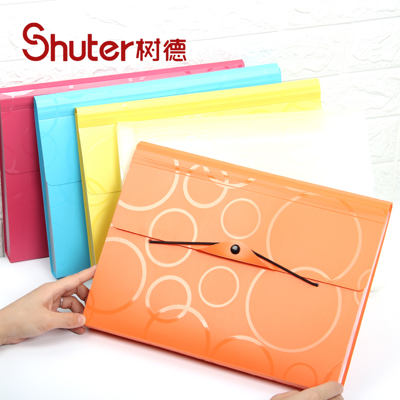 树德风琴包文件夹A4文件夹多层学生用试卷整理神器收纳袋文件袋学