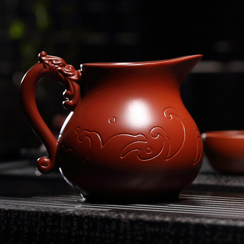 宜兴原矿紫砂公道杯功夫茶具配件公道杯