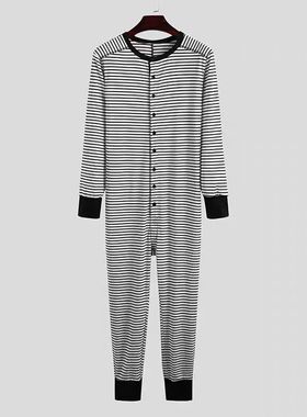 全棉成人连体衣失智病人防脱纯老人护理服瘫痪痴呆连体裤睡衣内裤