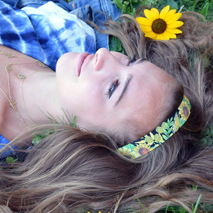 运动发带Sweaty 女繁花系列普拉提瑜伽儿童防滑束发带 Bands