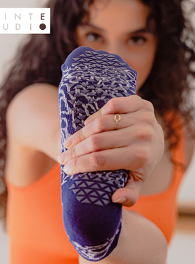 专业瑜伽袜PointeStudio原创设计Happy系列防滑普拉提健身初学者