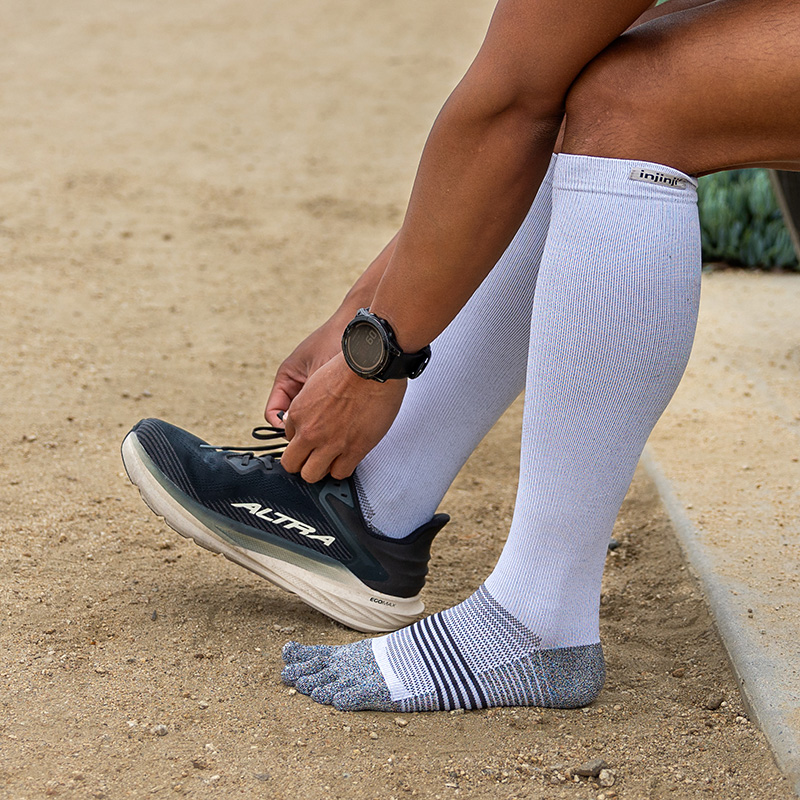 injinji压缩袜马拉松专业五指袜