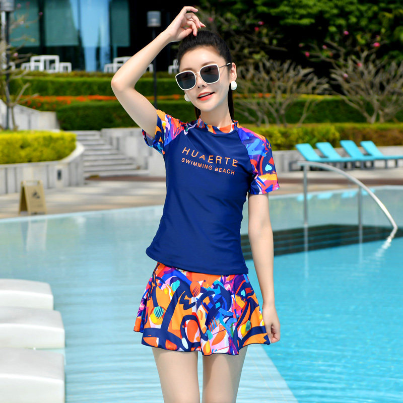 分体泳衣女高级感2026新款成人竞速女士游泳馆专用保守大码泡温泉