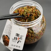 嫩椿芽春天下饭菜开胃农家菜 湖南湘西特产即食凉拌香椿芽500g瓶装