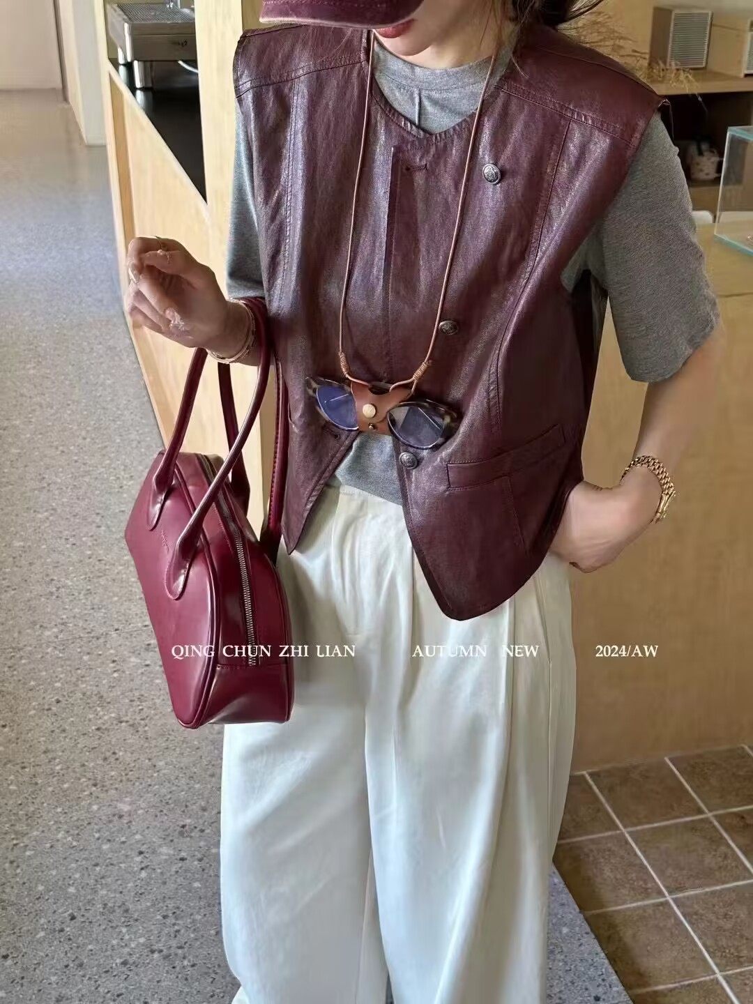 女款夏季无袖背心马夹开衫